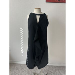 Trina Turk Women's Black Ruffle Dress NWT